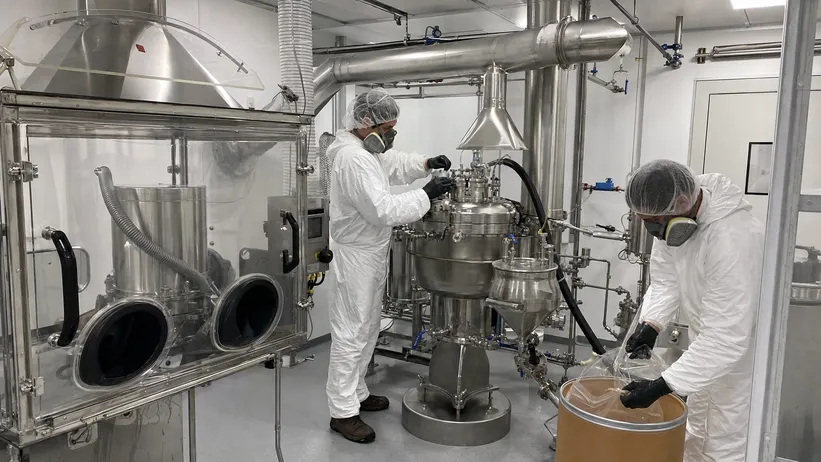 Enclosed capsaicin handling area with dedicated ventilation at SOHAPI facility