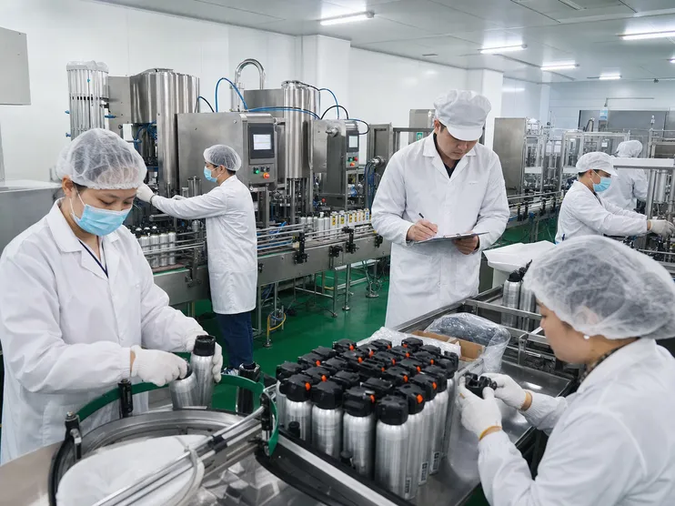 SOHAPI production team on the manufacturing floor