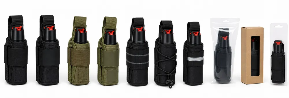 Running holster OEM customization options — branding, color, elastic band, and packaging variants