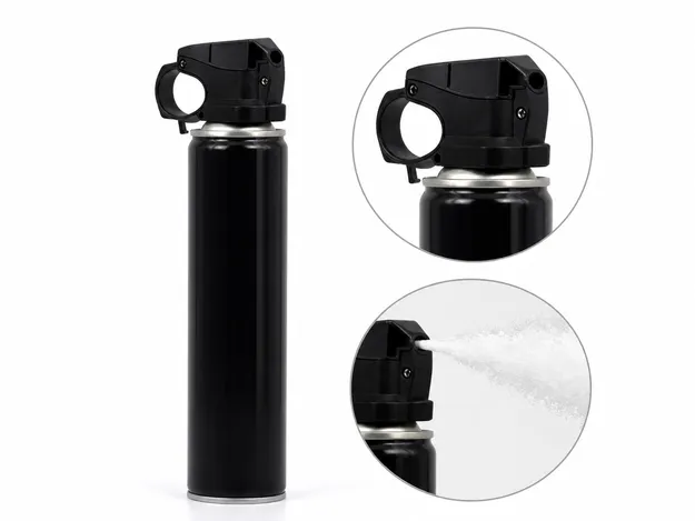 SOHAPI bear spray foam canister — wind-resistant foam dispersal configuration