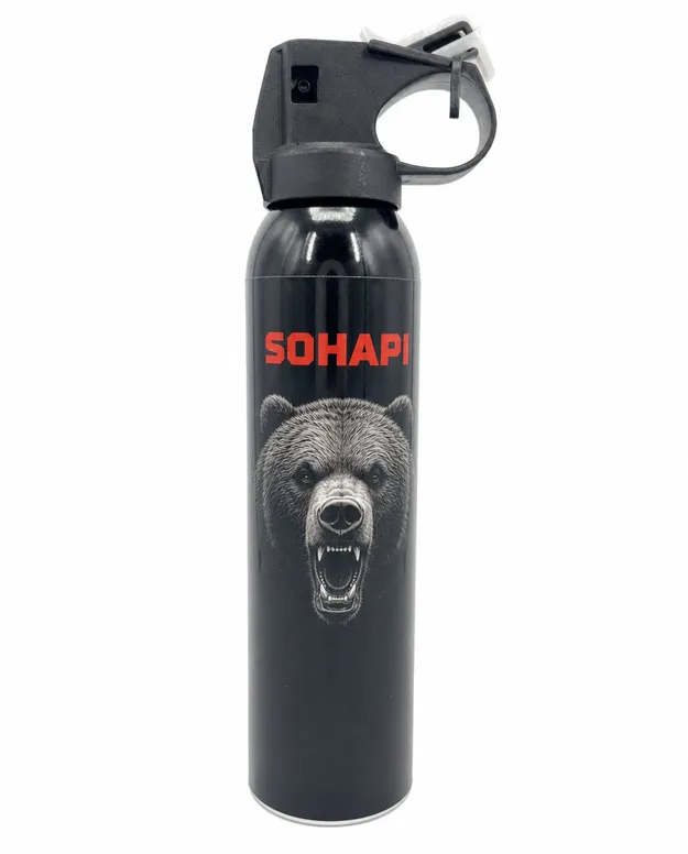 SOHAPI Bear Spray Repellent — 7.9 oz cone spray canister, standard capsaicin deterrent