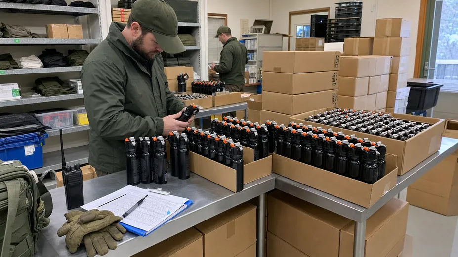 Government ranger station bear spray procurement and operational equipment