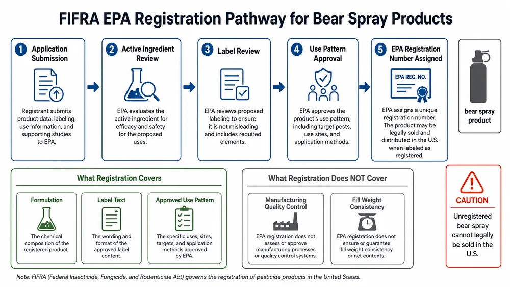 EPA-Registered Bear Spray: What the Label Requirements Mean for Importers and Distributors