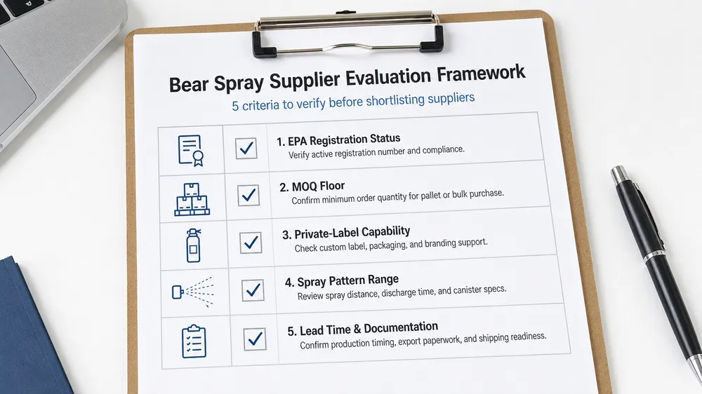 Top 10 Bear Spray Suppliers in the USA: Pricing, MOQ, and Private-Label Options Compared for B2B Buyers
