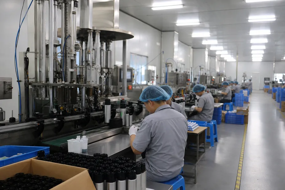 SOHAPI bear spray production facility — 8 dedicated production lines, 500,000 units per year