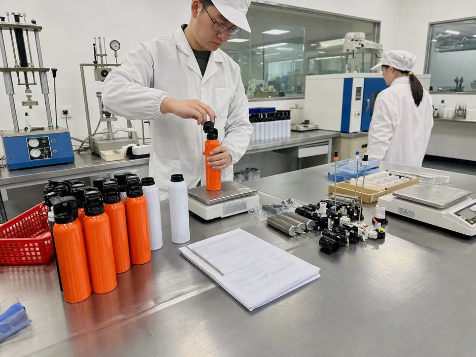 Private-label bear spray canister development and formulation lab