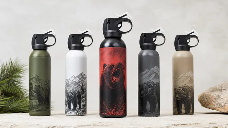 SOHAPI bear spray product line — Max Bear Attack positioned at the premium end of the five-variant range