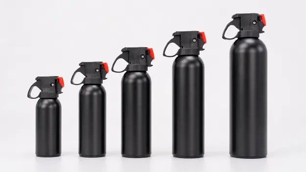 Standard bear spray canisters in multiple sizes for wholesale