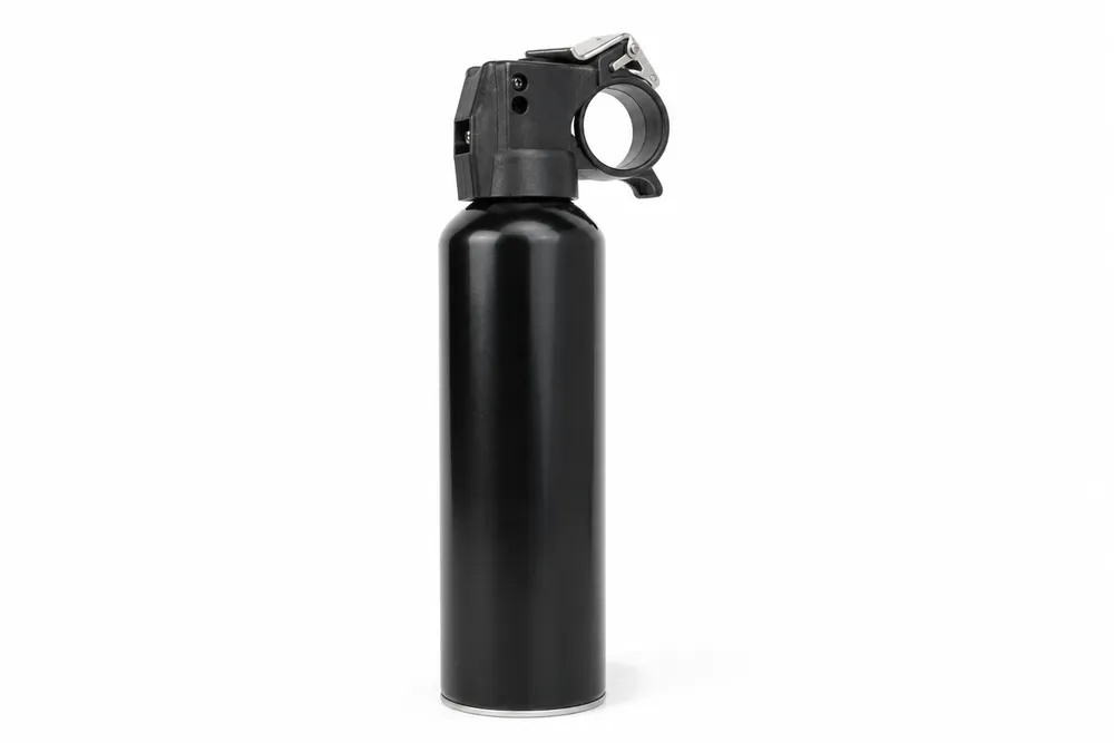 SOHAPI training bear spray canister — inert practice unit with identical form factor to live product