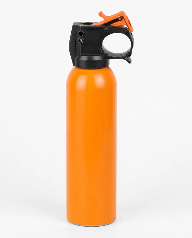 SOHAPI inert training bear spray canister — orange-coded, matched to live product spec